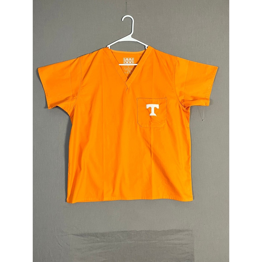 Tennessee GelScrubs Scrub Top Large Orange NCAA Football NEW